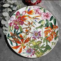 Assiette à dîner en céramique imprimée de luxe Yanjun, style européen, décoration artistique, assiette en porcelaine pour la décoration de table à la maison, cadeau