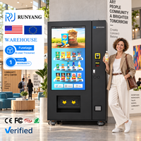 Distributeurs automatiques à écran tactile personnalisés RUNYANG pour articles de vente au détail, distributeurs automatiques pour aliments et boissons