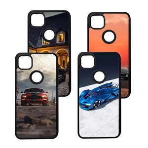 Coque de téléphone à Sublimation 2D, couverture vierge pour <span class=keywords><strong>Google</strong></span> <span class=keywords><strong>Pixel</strong></span> <span class=keywords><strong>4A</strong></span> Transparent blanc noir - Product Image 1