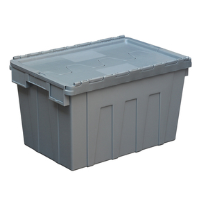 Caja móvil de plástico de caja sólida de 600*400*370mm con tapa para almacenamiento logístico <span class=keywords><strong>y</strong></span> rotación en venta - Product Image 3