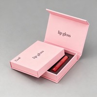 Boîte à rouge à lèvres magnétique avec impression numérique personnalisée, boîte cadeau vide avec votre LOGO, kit de gloss à lèvres, emballage pour gloss à lèvres