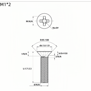 A2-70 304 Stainless Steel Laptop Screws Cross Groove Flat Head Surface Treatment Passivation OEM Nickel Micro Miniature Screw - Product Image 6
