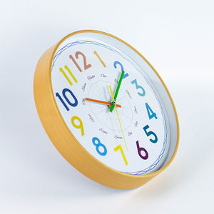 REIDA Silent Non Ticking <strong>Telling</strong> <strong>Time</strong> Teaching <strong>Clock</strong> Kids Room Wall Decor for Bedrooms Pedia <strong>Clock</strong> for Kids - Product Image 4