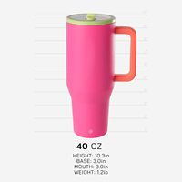 Vente en gros en vrac Gobelet de 40oz en acier inoxydable isolé sous vide avec paille pendant 6 à 12 heures Performance thermique Design moderne