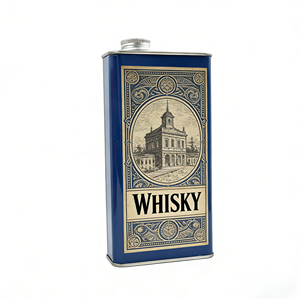 Canhojalata de vino de Metal de 700ml/750ml con botella de plástico interior para Vodka <span class=keywords><strong>Brandy</strong></span> Whisky Gin Rum Tequila - Product Image 5