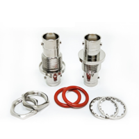 Adaptateur coaxial RF BNC femelle 75 ohms à montage sur panneau avec connecteurs coaxiaux