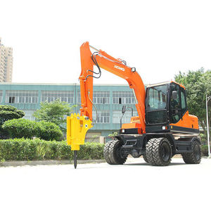 รถขุดขนาดเล็ก 9 ตัน ยี่ห้อซูโจว ประเทศจีน รุ่น HNE90W พร้อมอุปกรณ์กระจายดิน ราคา - Product Image 4