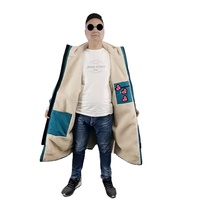 Peignoir de sport et de bain imperméable, brodé, à séchage rapide, coupe-vent, doublure polaire Sherpa ultra douce et confortable, haute qualité, vente en gros