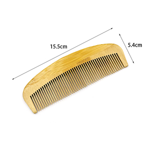 Set di Pettini in Legno Naturale Ovale Promozionale con Custodia Portatile, Pettine a Denti Larghi per Massaggio e Cura dei Capelli, Uso Domestico - Product Image 2