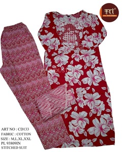 Conjunto de Traje de Fiesta Moderno de Algodón de Primera Calidad para Mujer, Elegante Dupatta, Diseño Étnico Tradicional, Secado Rápido Disponible - Product Image 3