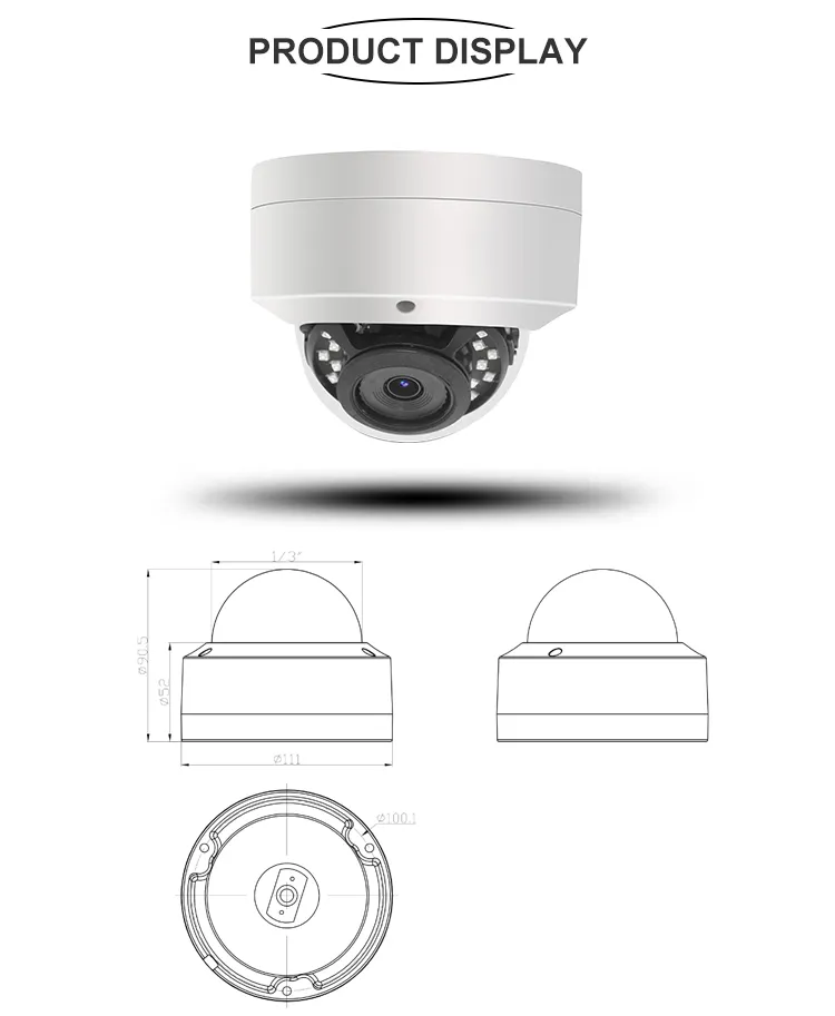 Chik compatibile OEM 6MP sicurezza telecamera CCTV H.265 obiettivo motorizzato IP66 impermeabile microfono interno POE ip telecamera di rete