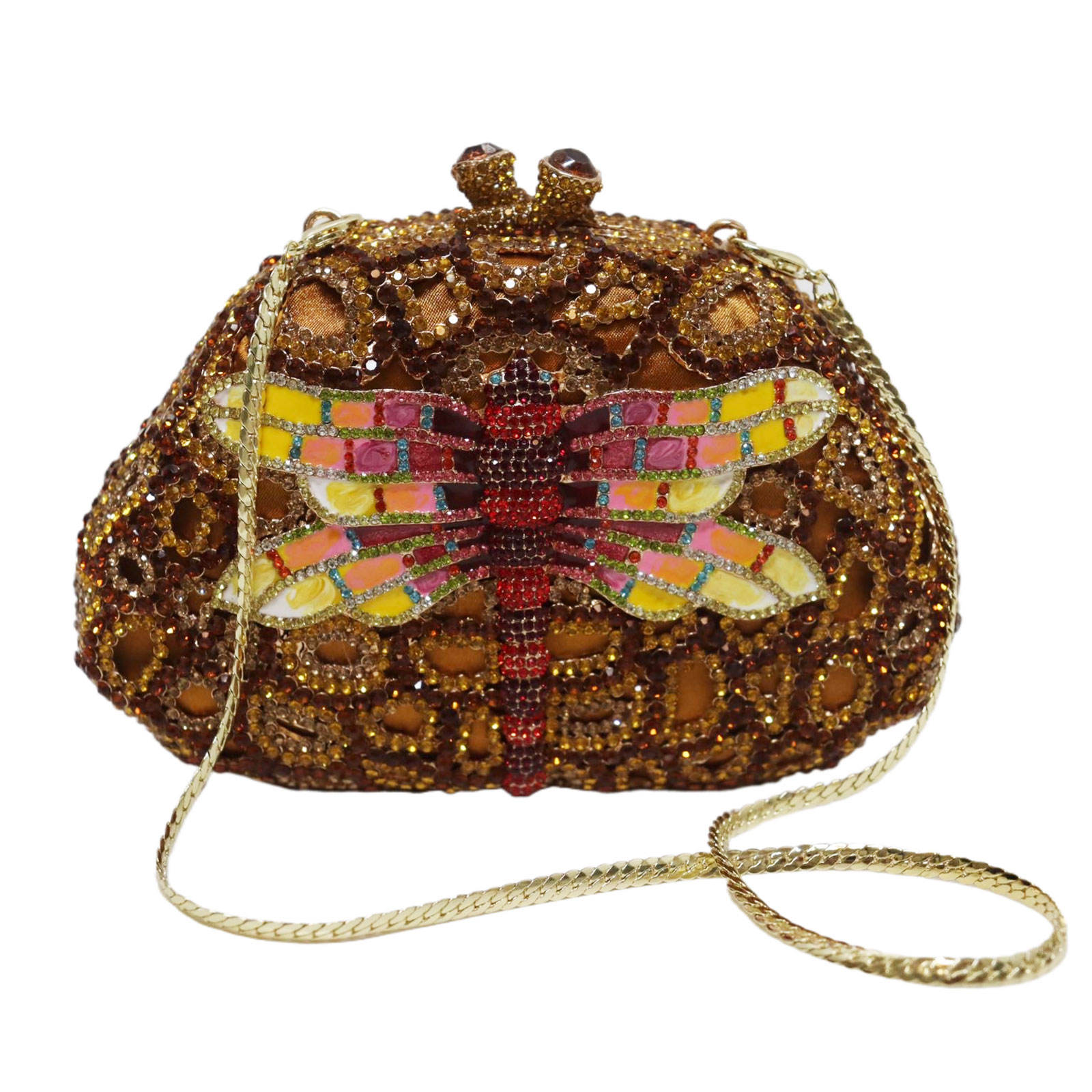 Crystal Clutch Evening Handbag for Women, Unique Design, OEM Available