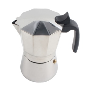 Cafetière Moka en acier inoxydable, style italien, 1 pièce, forme polygonale, pour cuisinière - Product Image 6