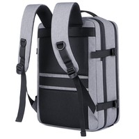 Logo Kustom Tahan Lama Berkualitas Tinggi Tas Ransel Komputer Tahan Air Kasual Bisnis Perjalanan Tas Ransel Laptop Port Pengisian Daya USB