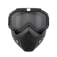 Masque de protection tactique anti-buée intégral pour moto Harley, protection contre le vent et le sable, lunettes de protection, écran facial