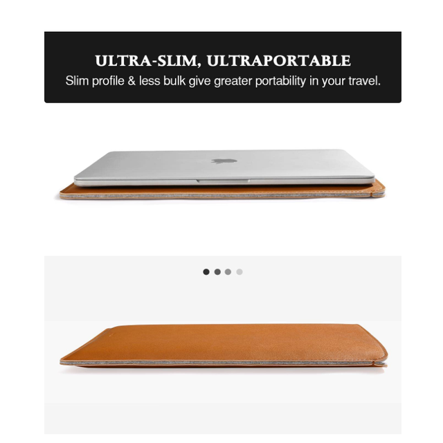 Wj Pu Leather Laptop Case Pro Slim Cover Pu Leather Laptop Sleeve With Pocket Sleeve Fits Any 13, 14, 16 Inch