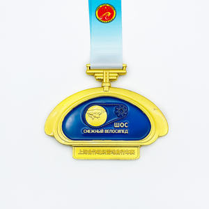 Medalla Deportiva Internacional de Alta Calidad, Medalla de Honor Chapada en Oro de Aleación de Zinc para Eventos Intergubernamentales - Product Image 1