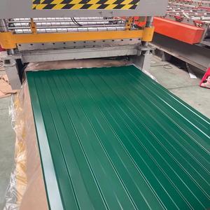 Telhas de folha de cortar ral5009 ppgi, telhas para casa, placa de aço enrolado, <span class=keywords><strong>metal</strong></span> popular, 0.22mm, folha azul, corte de cor ral - Product Image 2