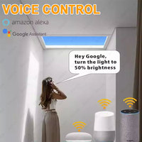 BBIER Ip66 Skylight LED Artificiel Effet Fenêtre Panneau de Contrôle Maison Intelligente Lumière Bleue