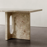 Tables en travertin Landiview à prix réduit pour le salon mobilier de maison table de salon tables basses en marbre beige