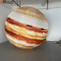 Ballon gonflable sphérique bleu planète galaxie, thème océan, grande boule spatiale pour la décoration de fêtes et de scènes