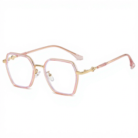 Gafas de Miopía con Marco Cuadrado Sin Montura, Forma de Diamante, Anti Luz Azul, TR90, Degradado, Semi-Metálicas, Venta al Por Mayor del Fabricante 9327
