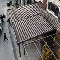 Auvent de toit coulissant rétractable en polycarbonate avec structure en aluminium, télécommande, luxe, étanche, anti-UV, gratuit