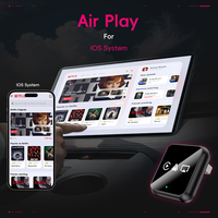 Adaptador Inalámbrico Qianyao 3 en 1 para CarPlay y Android Auto, Conexión Plug & Play, Mirror Link, Airplay