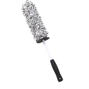 Cepillo portátil de felpa para limpieza de llantas y ruedas de coche, herramienta de lavado y cuidado detallado para eliminación de polvo en el hogar. - Product Image 1