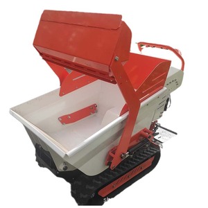 Mini Hydraulic Self-Dumping <b>Dumper</b> 500kg Capacity <b>Track</b>-Driven Agricultural Material Transport Vehicle - Product Image 2