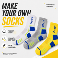 Chaussettes de sport mi-mollet personnalisables avec votre logo – Chaussettes athlétiques tricotées pour le basketball, la course et le cyclisme pour hommes et femmes