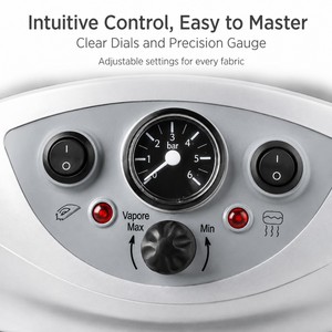 Fer à vapeur vertical multifonction réglable pour usage industriel, 2300W, semelle en aluminium, enrouleur automatique, indicateur, mini fer à repasser - Product Image 3