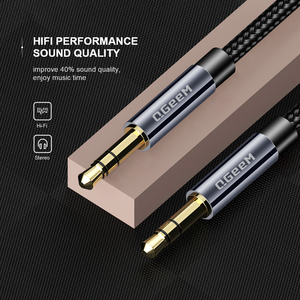 Cable AUX QGEEM para Auto, Cable de Audio Estéreo Macho a Macho para <span class=keywords><strong>iPhone</strong></span>, Conector de 3.5mm a 3.5mm, Cable AUX para Auto para Auriculares, Altavoces <span class=keywords><strong>Beats</strong></span> - Product Image 2