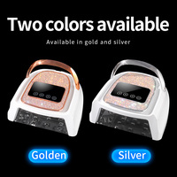Lámpara de uñas LED UV de alta potencia inalámbrica con batería recargable y pantalla de diamante para esmalte de gel