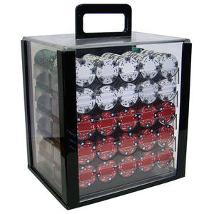 ถาดชิปโป๊กเกอร์อะคริลิคทรงสี่เหลี่ยมใสสำหรับโต๊ะ - Product Image 2