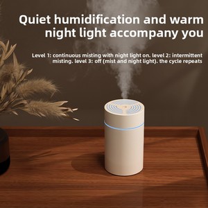 250ml USB Plastic Desktop <b>Humidifier</b> with Ultrasonic Sterilization and Low Noise Aromatherapy Machine for Home Use - Product Image 3