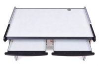 Console de contrôle de luxe pour salle de surveillance, double poste, 1200*900*750mm, centre de commande, bureau de contrôle incurvé sur mesure.