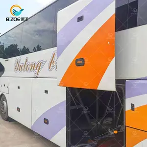 亚洲12米长公共汽车50座豪华客车大棕色公共汽车待售