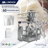 Machine d'emballage rotative entièrement automatique LINPACK pour sachets préformés Doypack, idéale pour les nouilles chinoises séchées – Vente directe usine
