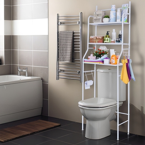 Estante de almacenamiento de hierro de 3 niveles para cocina y <span class=keywords><strong>baño</strong></span>, tipo <span class=keywords><strong>escalera</strong></span>, que ahorra espacio - Product Image 1
