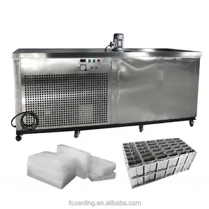 Fábrica Preço Ice Maker Comercial Baixo Consumo De Energia Alta Produção 1 Ton Bloco De Aço Inoxidável Ice Making Machine