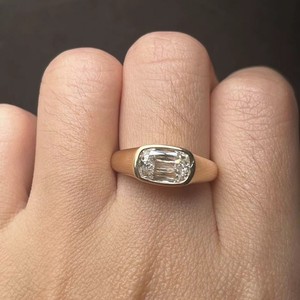 안스터 주얼리 IGI 인증 1.78캐럿 랩그로운 다이아몬드 반지 14k <span class=keywords><strong>18k</strong></span> 금반지 인기 있는 약혼 파티 선물 반지 - Product Image 6