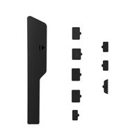 Bouchons anti-poussière en silicone compatibles avec PS5 Slim CD Disc Edition Console Housse anti-poussière Kit d'accessoires de pièces de protection anti-poussière