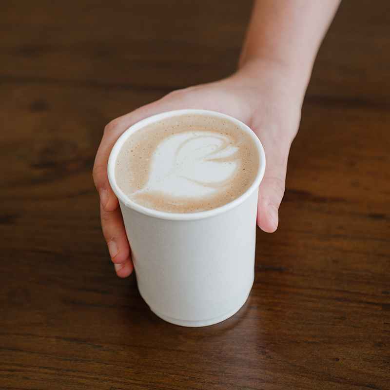 Disposable Paper Cups Take Away Packaging Coffee Cup for Hot Drink Insulated Milk Tea Cup With Lids