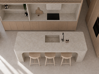 SH STONE Comptoirs de cuisine en marbre gris Bernice au design moderne personnalisé, plan de travail en pierre, îlot de cuisine, table de travail, plateau de vanité pour projets de villas