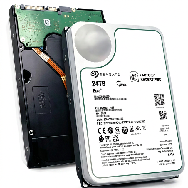 24tb Helium Internal Hard Drives For Server Enterprise HDD 3.5 Inch SATA 6Gb/s Mechanical Hard Disk for Cloud Storage