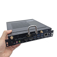 Client mince noir à faible consommation Mini ordinateur de bureau à distance Intel Mini PC Core i7 OPS 4K PC