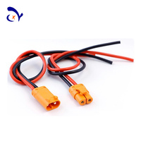 Adaptador de extensión de conector de 2 pines macho hembra de alta corriente con cable de PVC de 12AWG para aplicaciones de automóviles