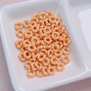 Nouvelles perles acryliques en forme de donut de 6,3 mm, épaisses, pastel, à grand trou, ondulées, pour la fabrication de bijoux, porte-clés et chaînes de téléphone, en vrac - Product Image 5