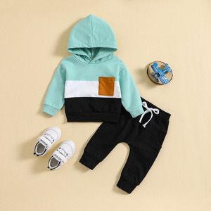 Maglioncino Casual autunno inverno per uomo donna donna pantaloni a manica lunga con cappuccio-Cross-Border nuovi abiti in tinta per neonati - Product Image 6